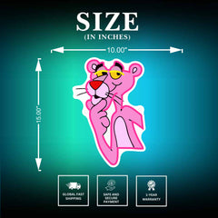Pink Panther UV Neon Sign