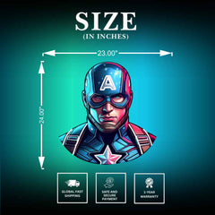 Captain America UV Neon Sign