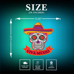 Viva México UV Neon Sign