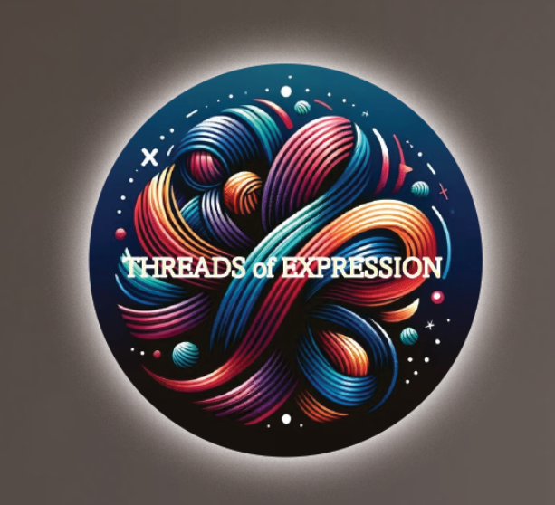 Round Acrylic Sign For  Threads of Expression - Neonsnest.com