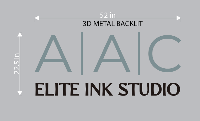 3D Metal Backlit Sign for Markita - Neonsnest.com