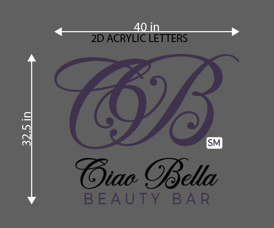 2D Acrylic Sign for Heather - Neonsnest.com