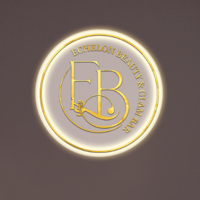 Echelon Beauty and Glam Bar Round Acrylic Sign - Neonsnest.com
