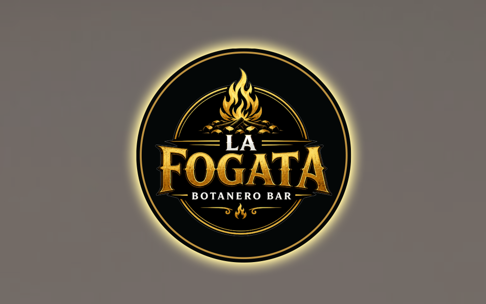 Fogata Round Acrylic Sign 30x30 inches - Neonsnest.com