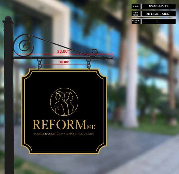 2D Blade Sign for Reform MD