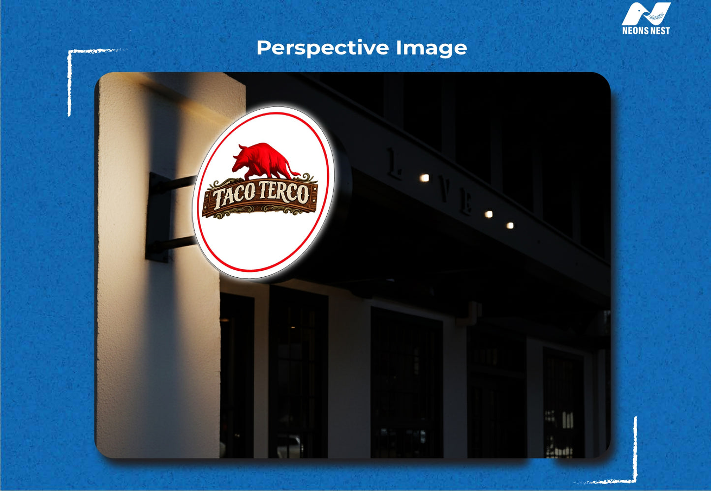 3D Light Box Sign-Taco Terco - Neonsnest.com