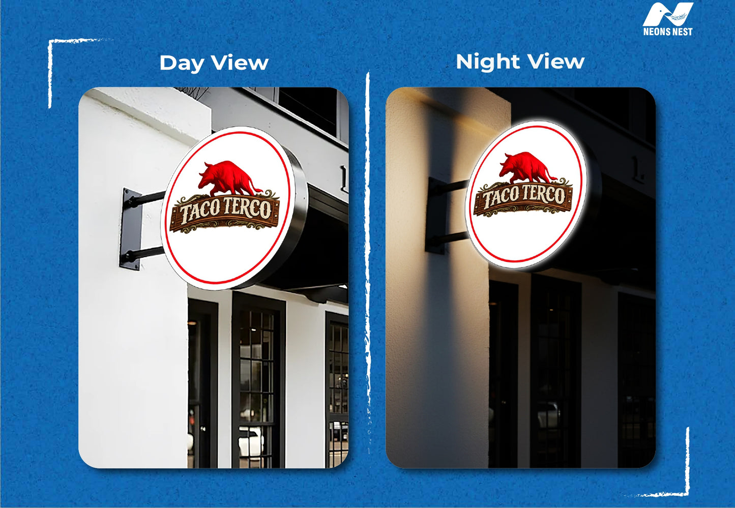 3D Light Box Sign-Taco Terco - Neonsnest.com