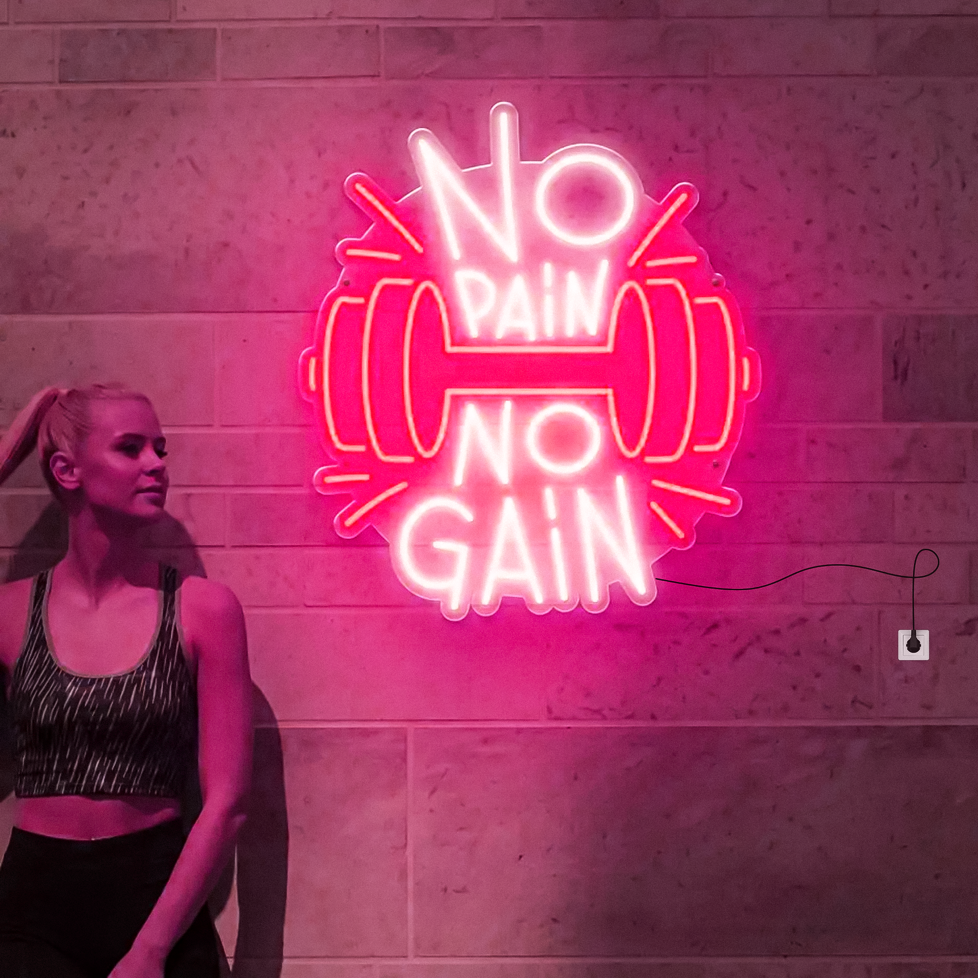 No Pain No Gain Neon Sign