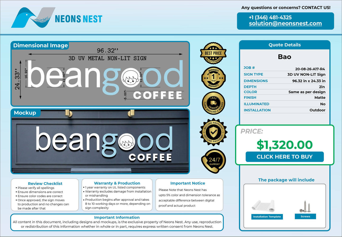 Beangood Coffee Signs