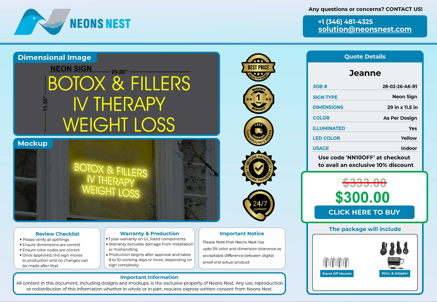 VIM WELLNESS FNP neon Sign - Neonsnest.com