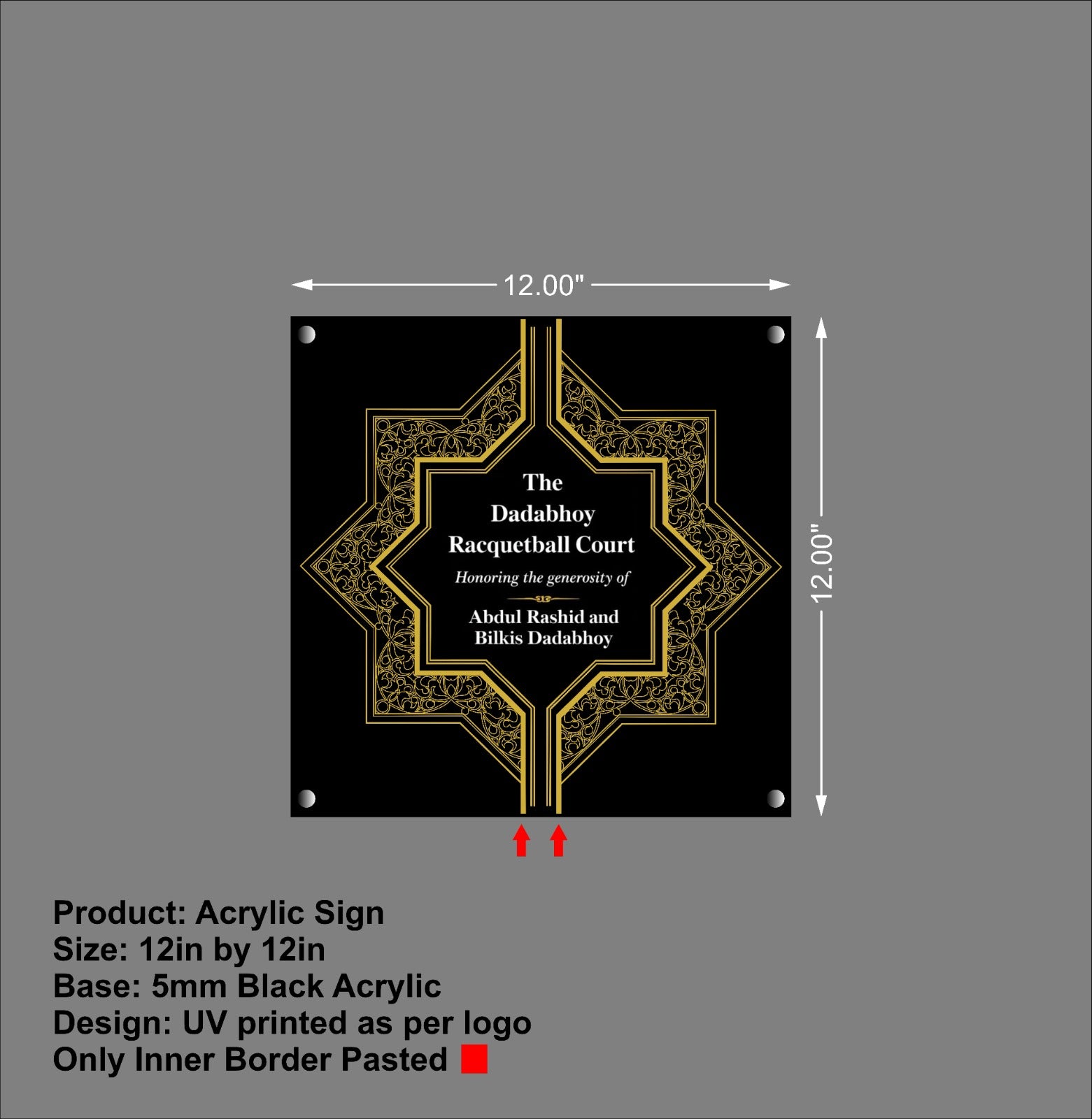 The Jaridly Ballroom Acrylic Signs - Neonsnest.com