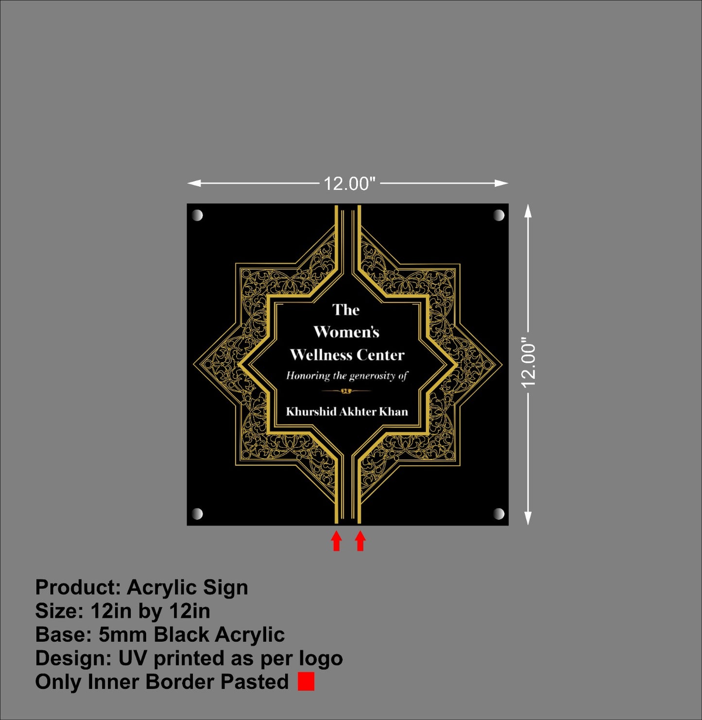 The Jaridly Ballroom Acrylic Signs - Neonsnest.com