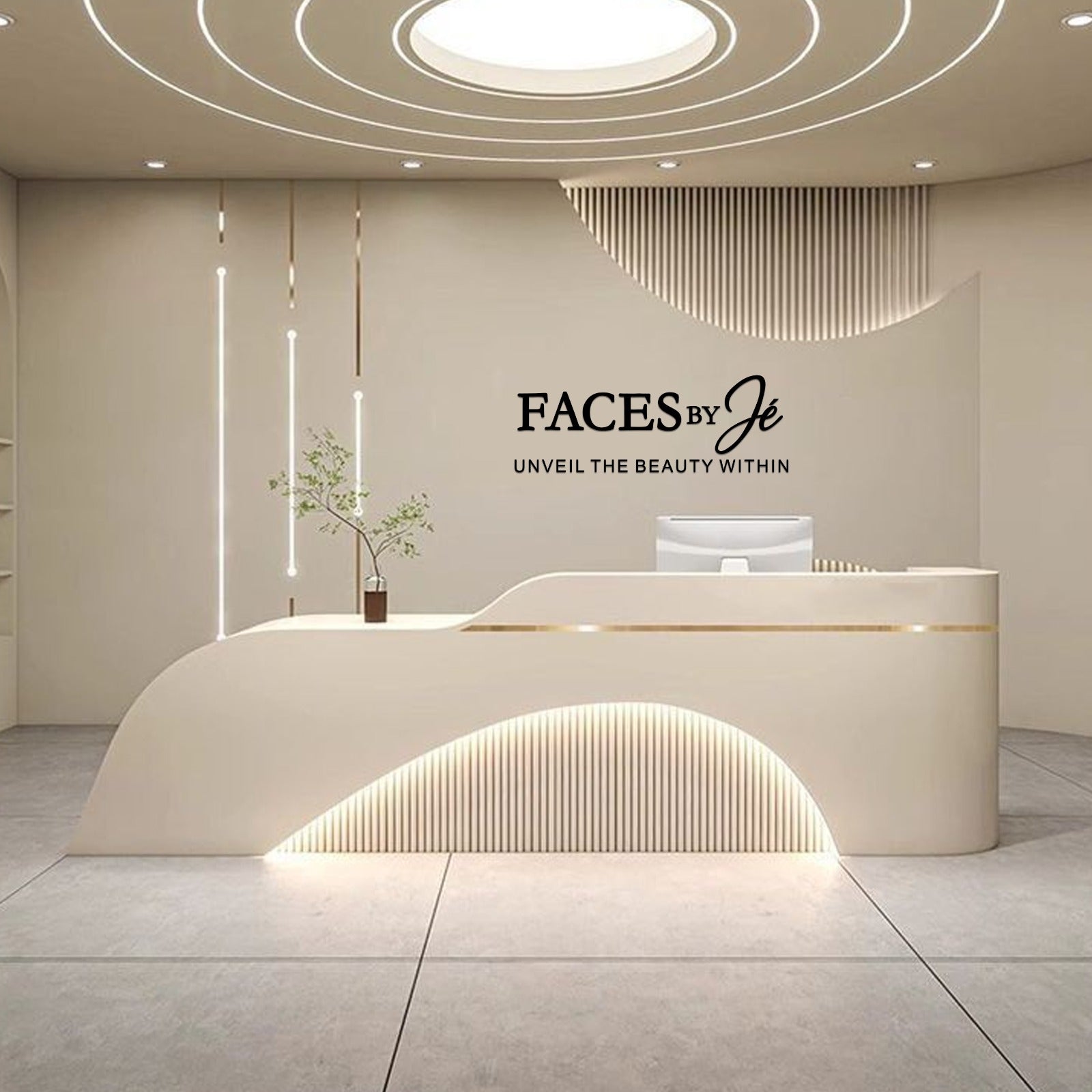 2D Metal Coated with Acrylic Letters Sign for Faces by Jé - Neonsnest.com