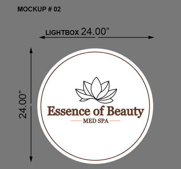 Essence of Beauty Lightbox Sign