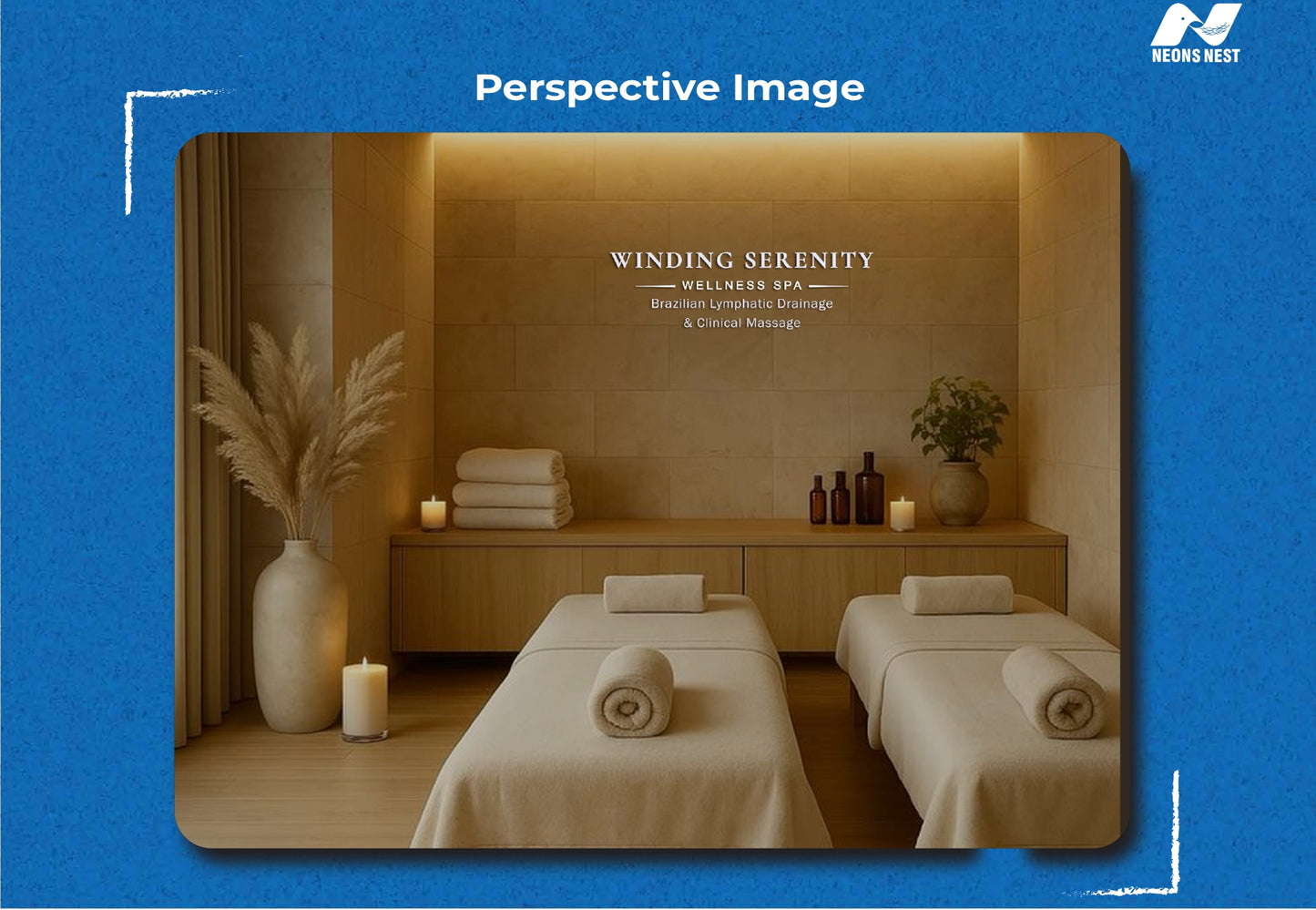 2D Acrylic Letters Sign-Winding Serenity Wellness Spa - Neonsnest.com