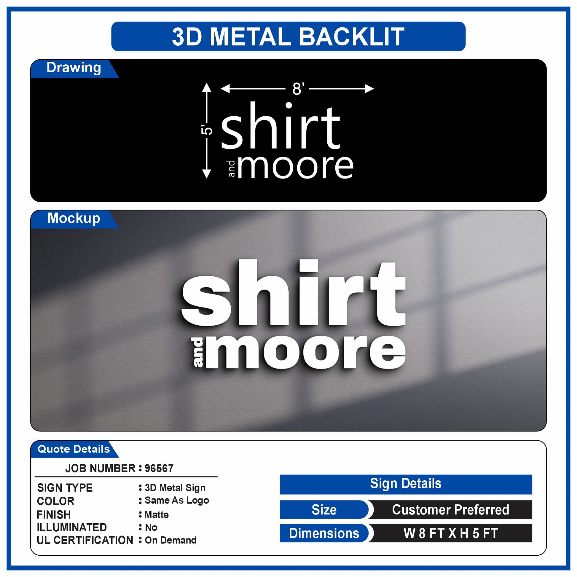 custom metal sign