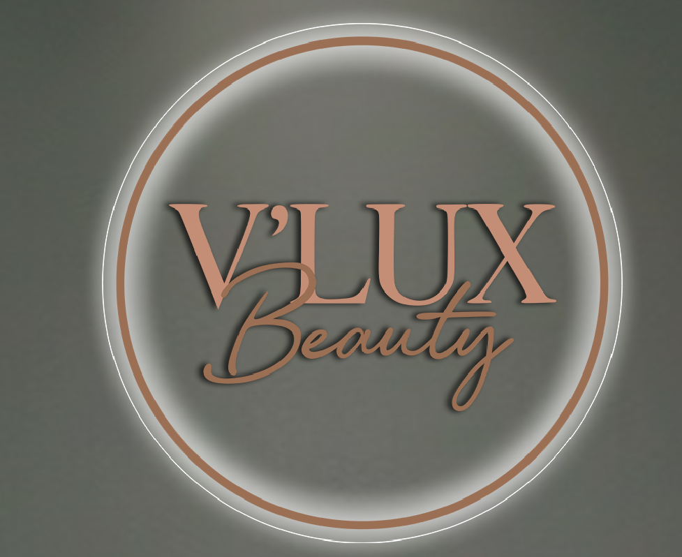 Round Acrylic Sign For V Lux Beauty