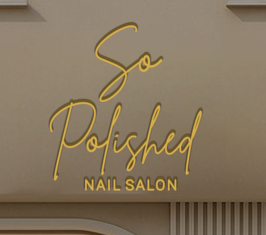 So Polished Nail Salon | 3D Metal Non-lit Sign