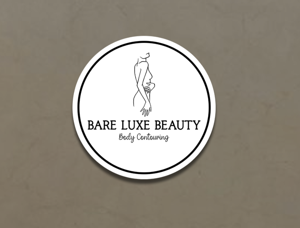 Bare Luxe Beauty Round Acrylic Sign