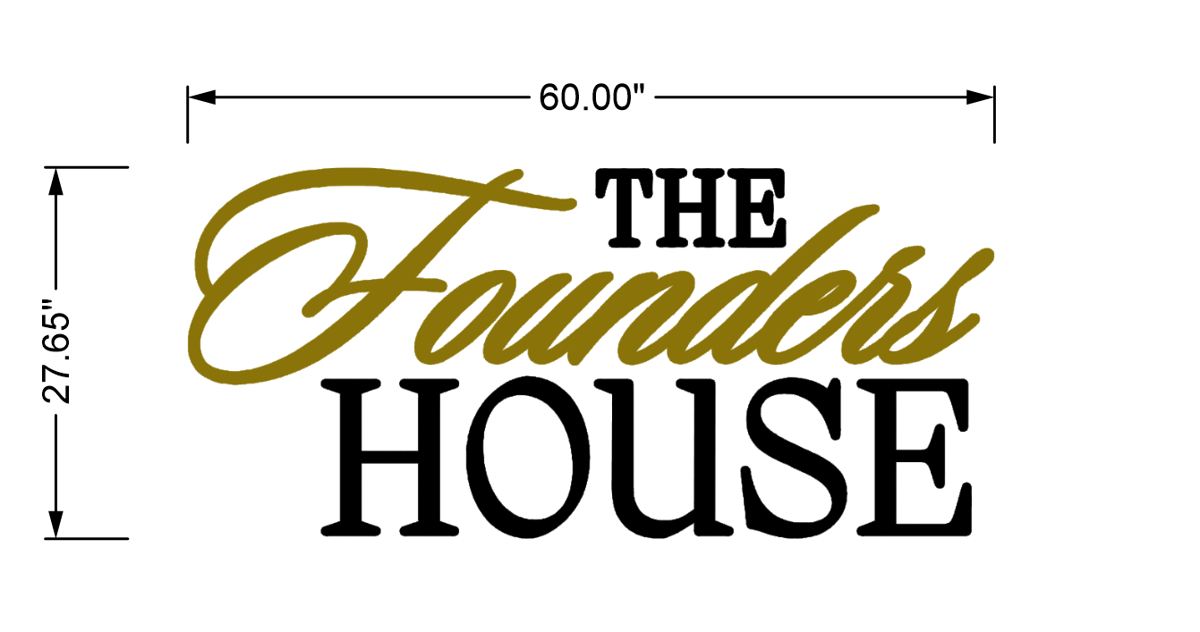 3D Metal Backlit for The Founders House