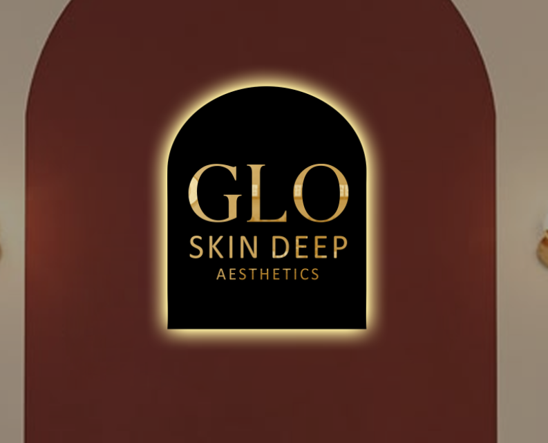 GLO Skin Deep Acrylic Sign